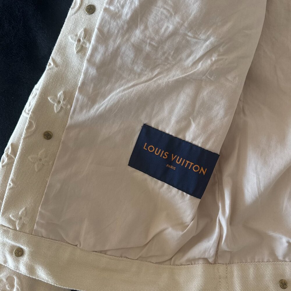 Louis Vuitton - Monogram Embossed Denim Jacket - Picture 6 of 6